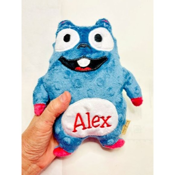 COPY - Grizzy And The Lemmings Lemming Plush handmade 8.5" beaver Embroidery - Picture 3 of 6